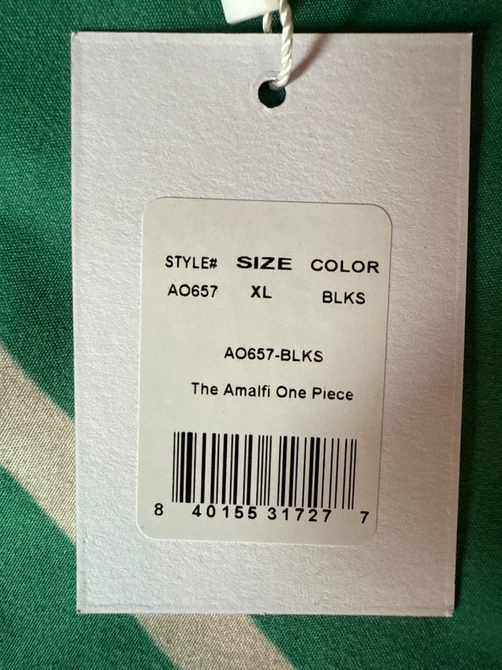 Andie The Amalfi One Piece - Lurex Rib - Black Silver - Classic - Picture 4 of 4